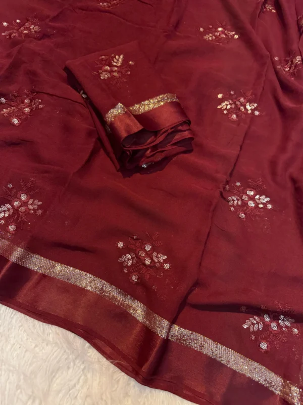 Viscose Georgette Saree