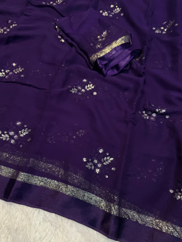 Viscose Georgette Saree