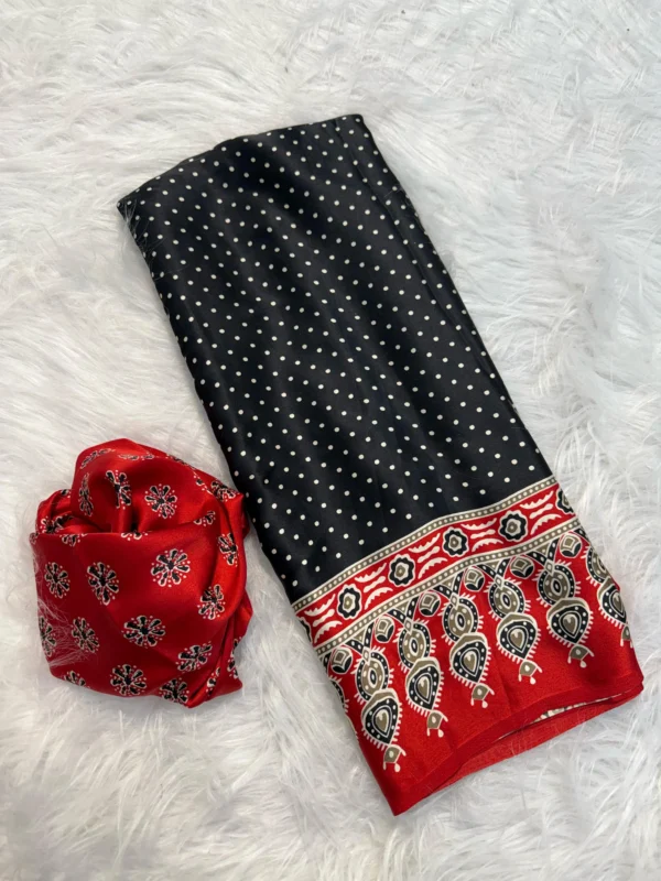 Gajji Ajrakh Saree