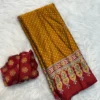 Ajrakh Saree