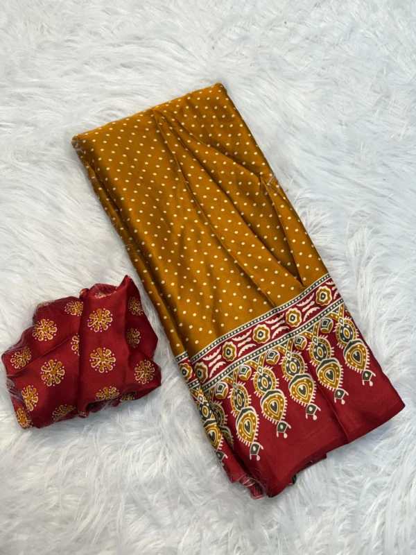 Ajrakh Saree