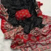Gajji Ajrakh Bandhej Saree