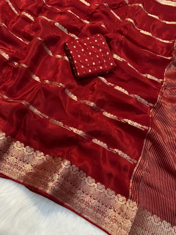 Maroon Saree