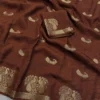 Coffee color saree