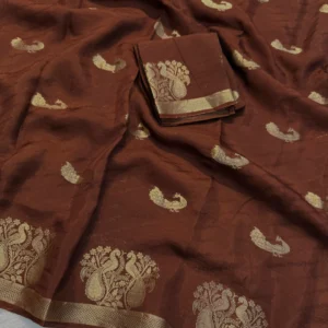 Coffee color saree