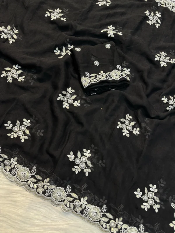 Black Heavy Saree