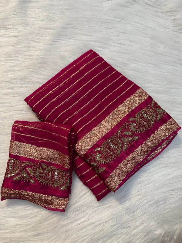 Viscose Georgette Saree