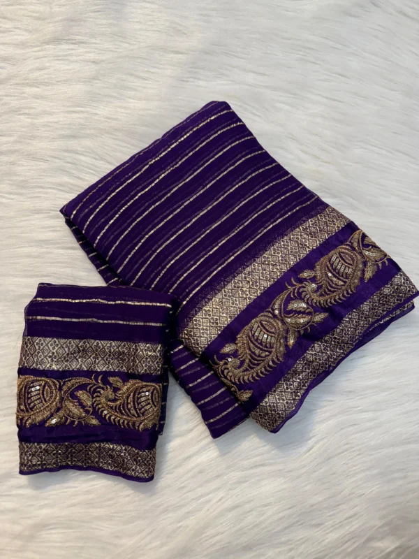 Viscose Georgette Saree