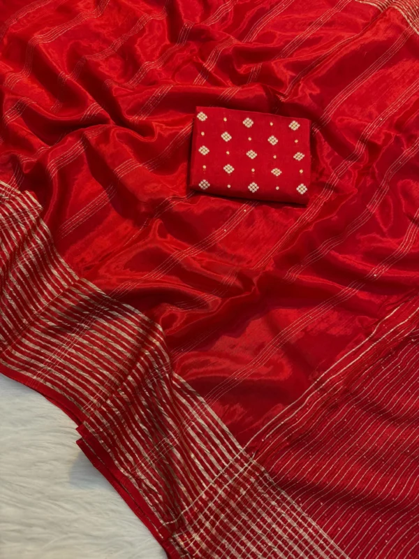 red Silk Saree
