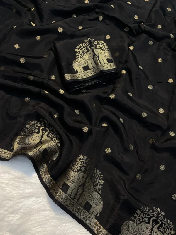 Viscose Crepe Silk Saree