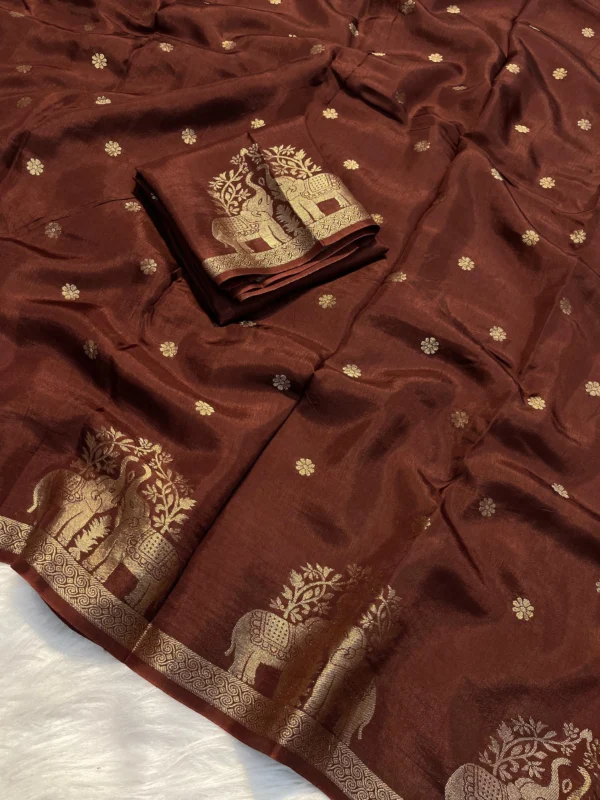 Viscose Crepe Silk Saree