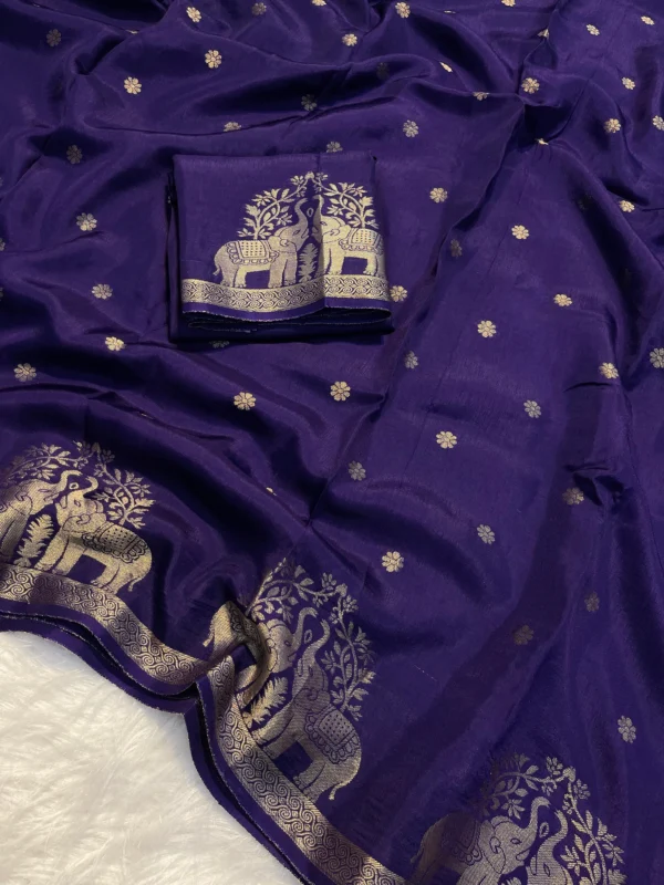 Viscose Crepe Silk Saree