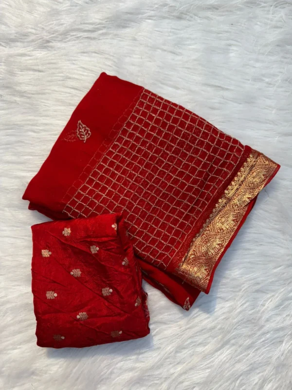 Viscose Georgette Saree