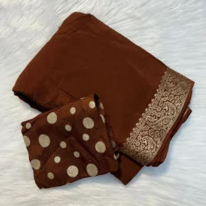 Viscose Chinon Saree