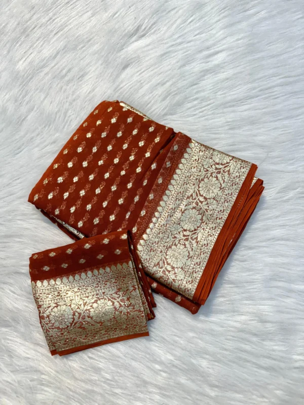 Viscose Gorgette Saree