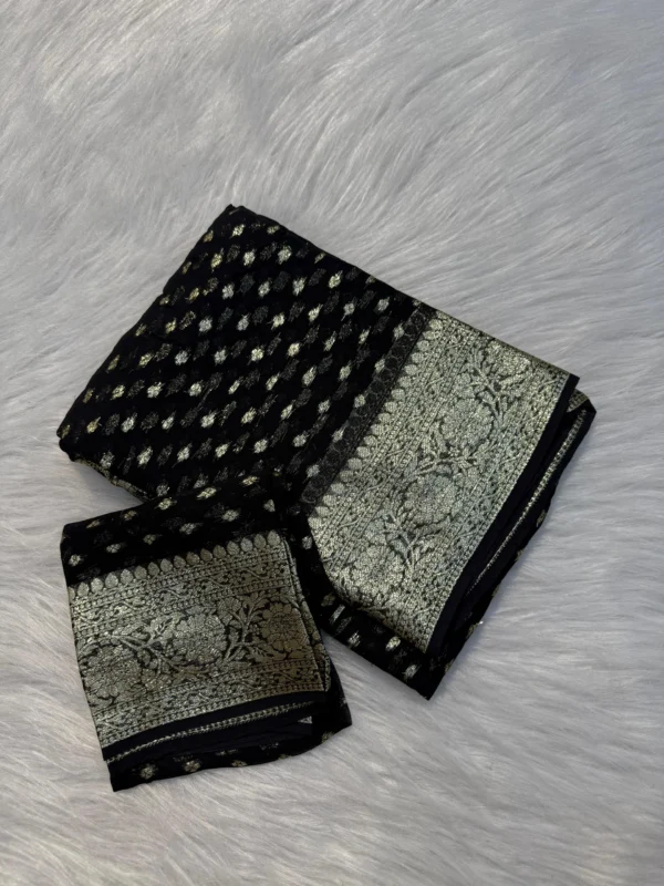 Viscose Gorgette Saree