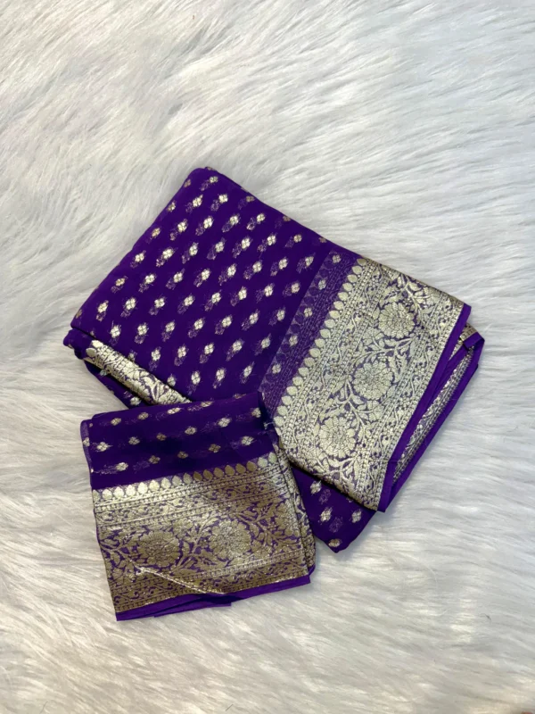Viscose Gorgette Saree
