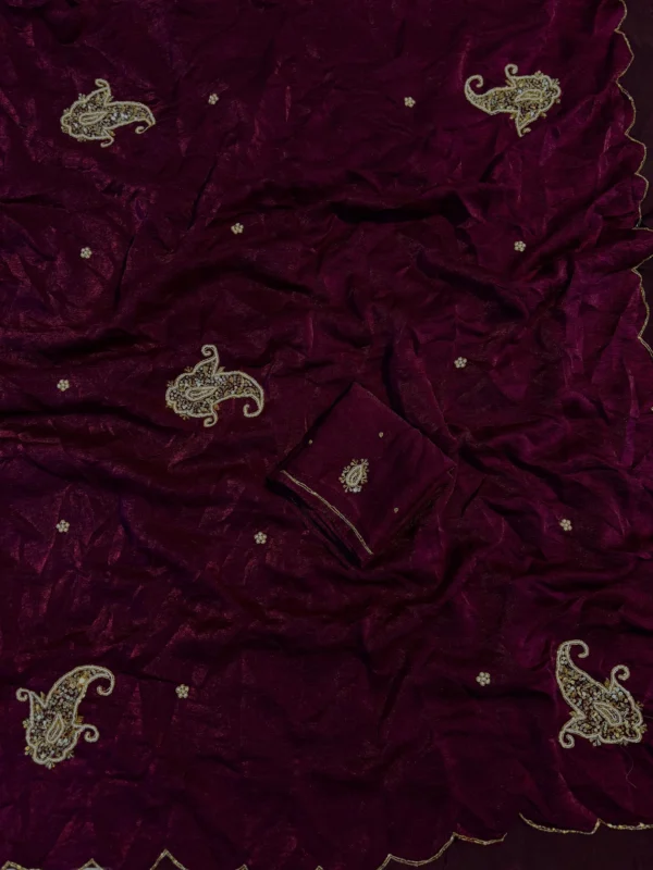 Satin Fandy Crush Saree