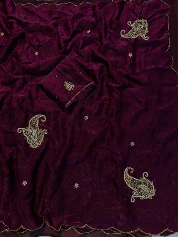 Satin Fandy Crush Saree