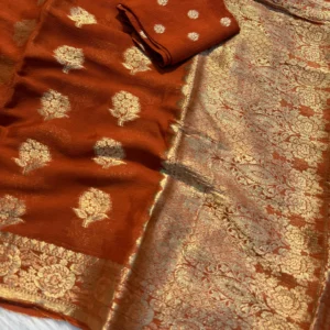 Viscose Chinon Festive Saree