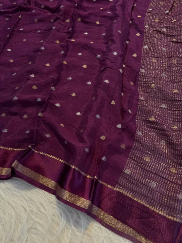 Viscose Chinon Saree