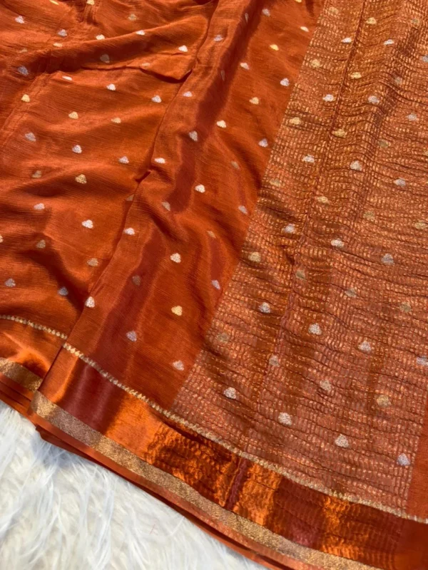 Viscose Chinon Saree