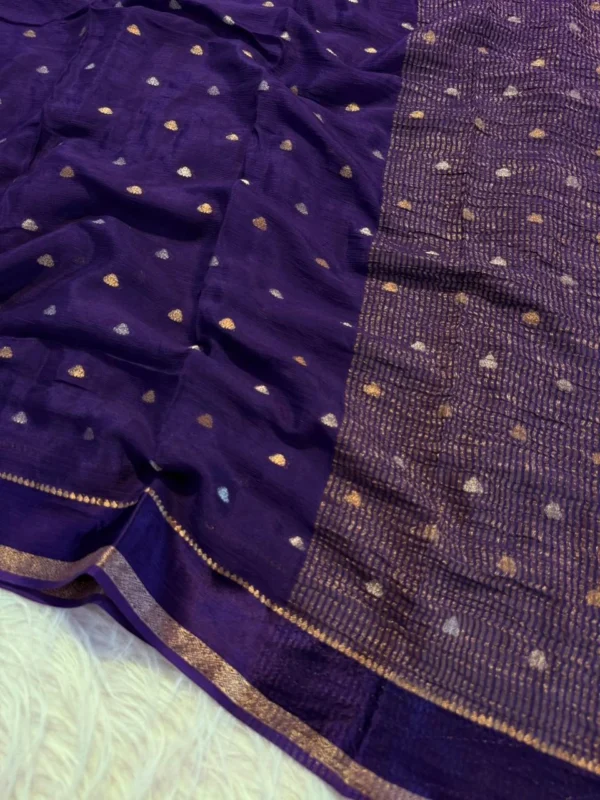 Viscose Chinon Saree