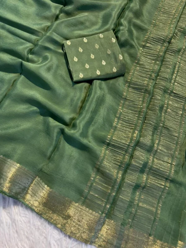 Viscose Chinon Saree