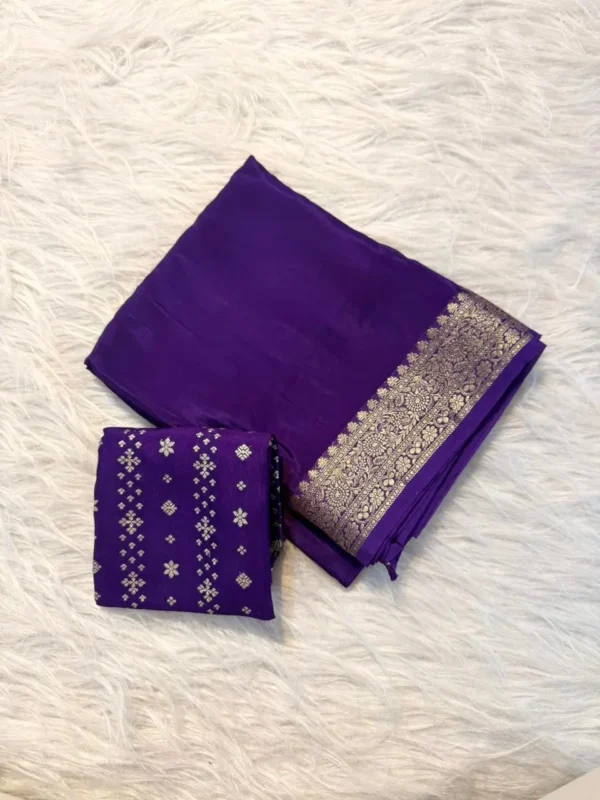 Mysore Crepe Viscose Saree