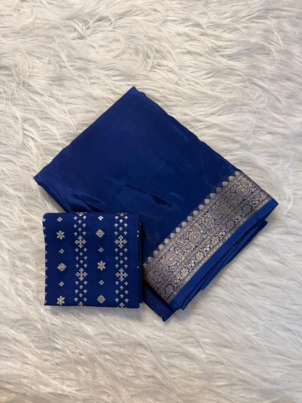 Mysore Crepe Viscose Saree