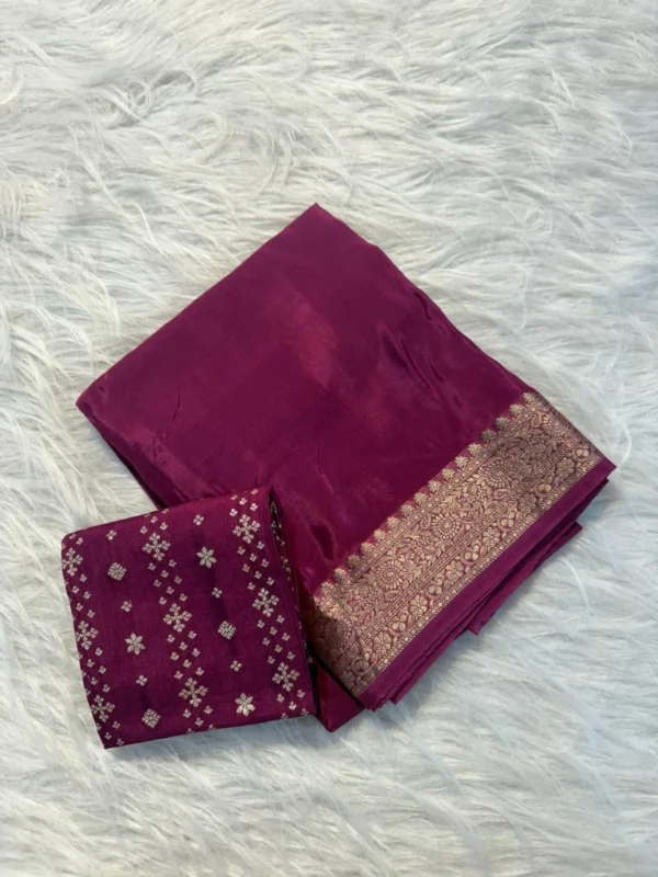 Mysore Crepe Viscose Saree