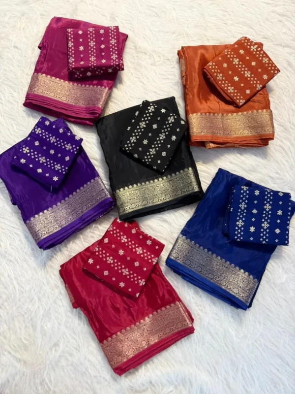 Mysore Crepe Viscose Saree