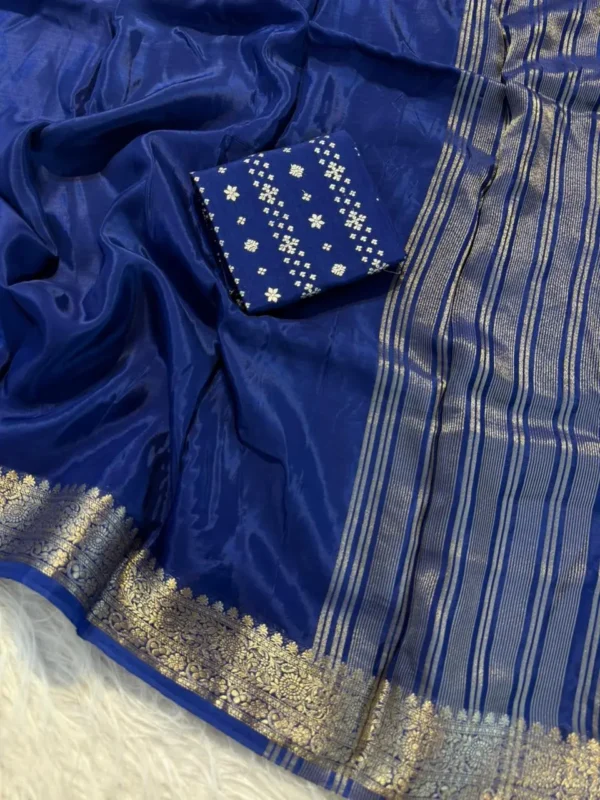 Mysore Crepe Viscose Saree