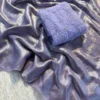 Satin lavender Saree