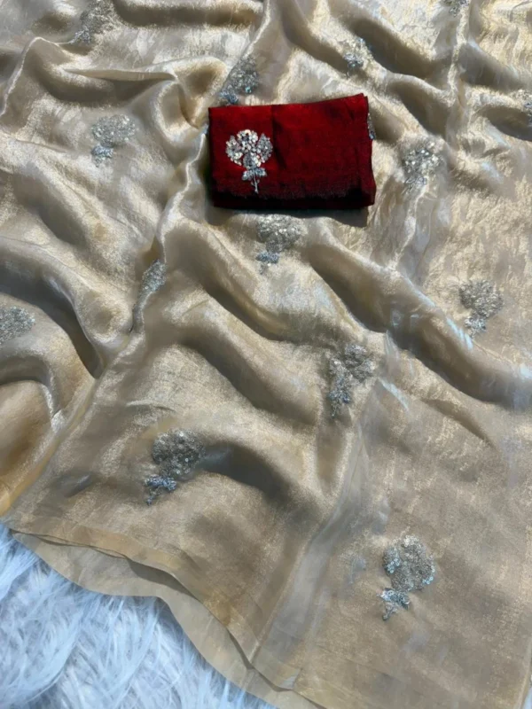 Satin Dual Shade Saree