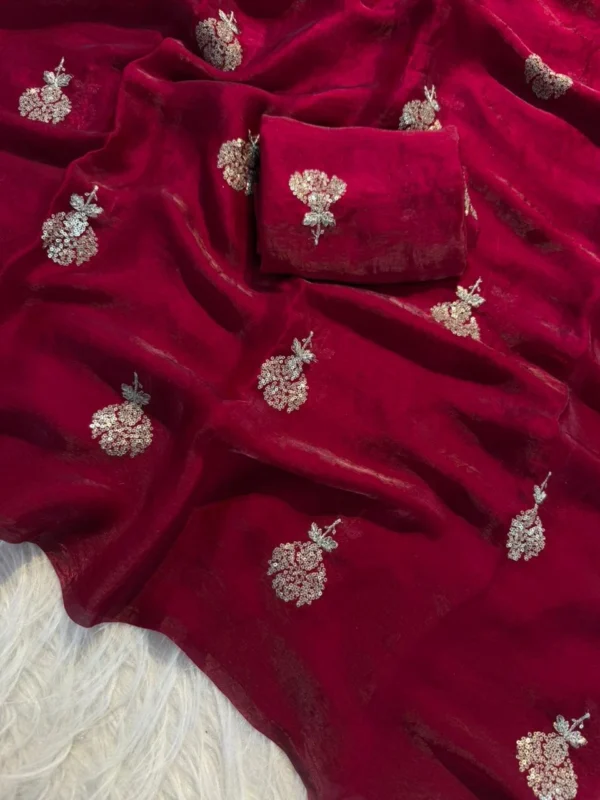 Satin Dual Shade Saree