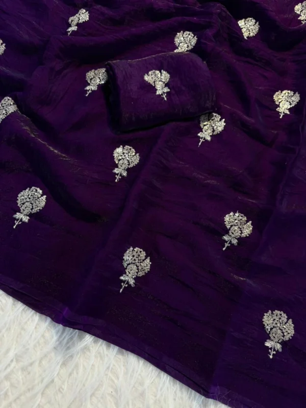 Satin Dual Shade Saree