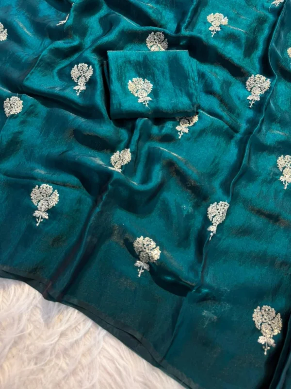 Satin Dual Shade Saree