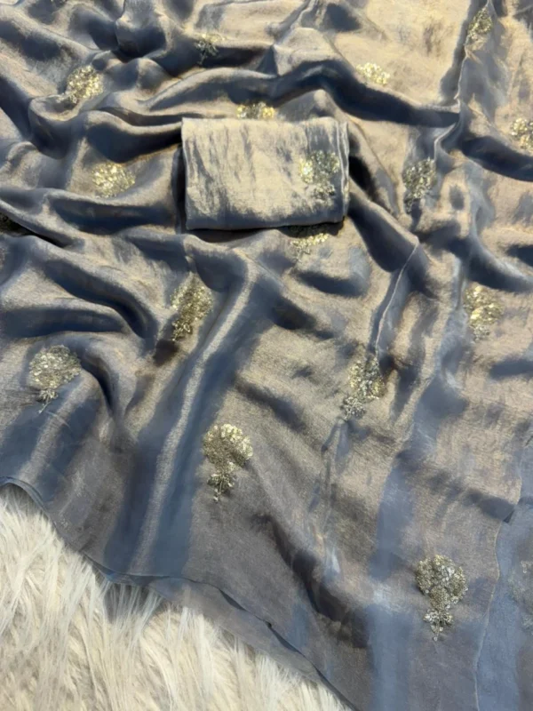 Satin Dual Shade Saree