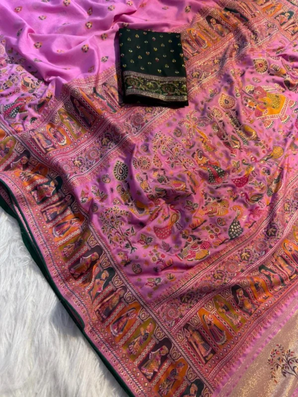 Soft Silk Pashmina Saree