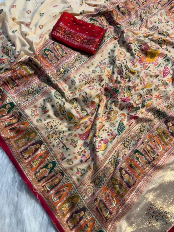 Soft Silk Pashmina Saree