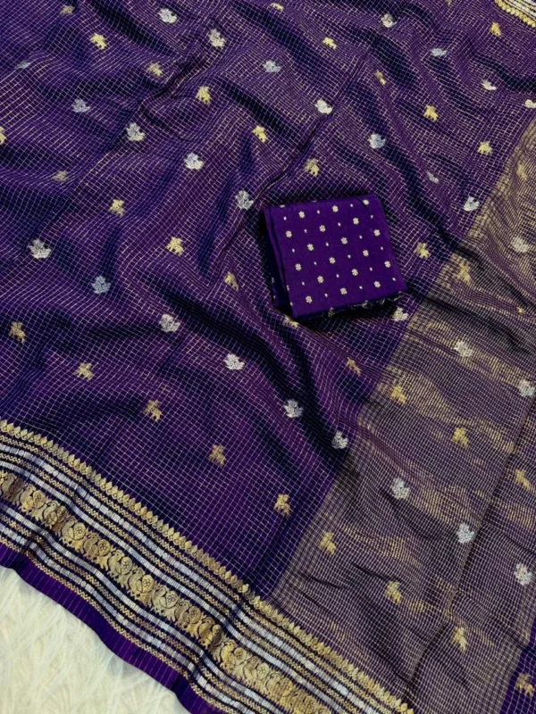 Viscose Chinon Saree