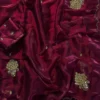 Maroon Partywear Saree