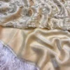 Ivory two tone saree