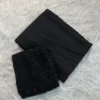 black Rangoli saree