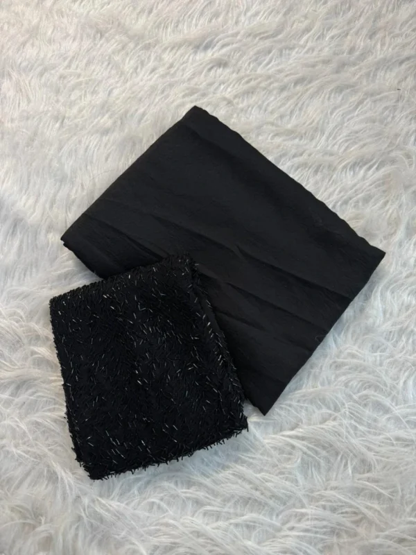 black Rangoli saree