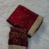 Maroon Partywear Saree