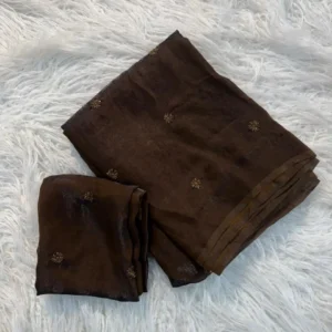 Coffee saree, partywear saree, dailywear saree